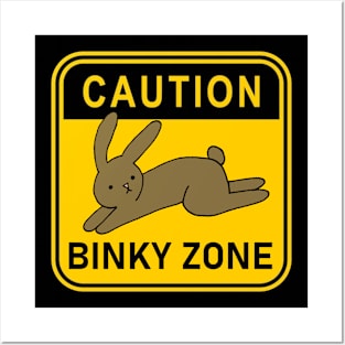 Caution Binky Zone Posters and Art